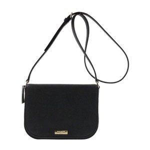 KATE SPADE NEW YORK Laurel Way Large Carsen Black Saffiano Leather Crossbody Bag
